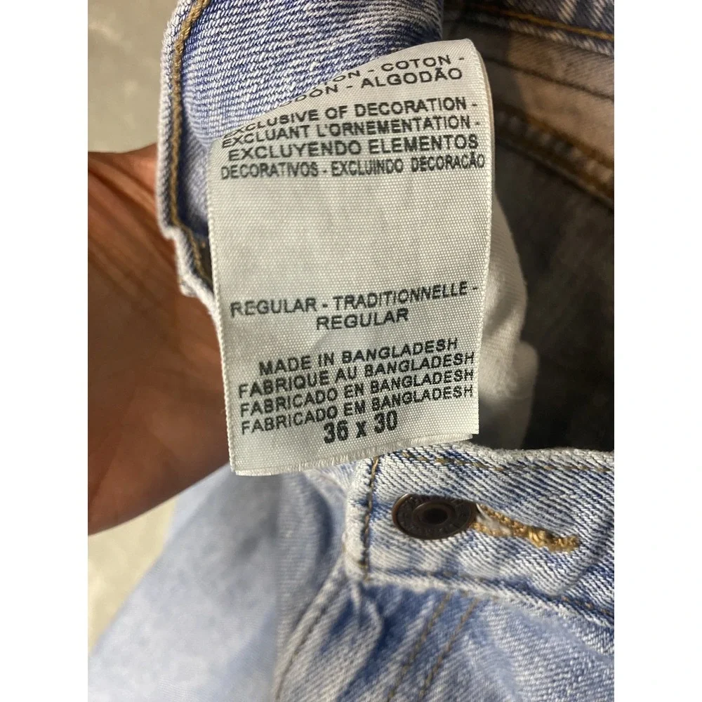 Signature Levi Strauss & Co Mens Jeans 36x30 Light Blue Regular Fit